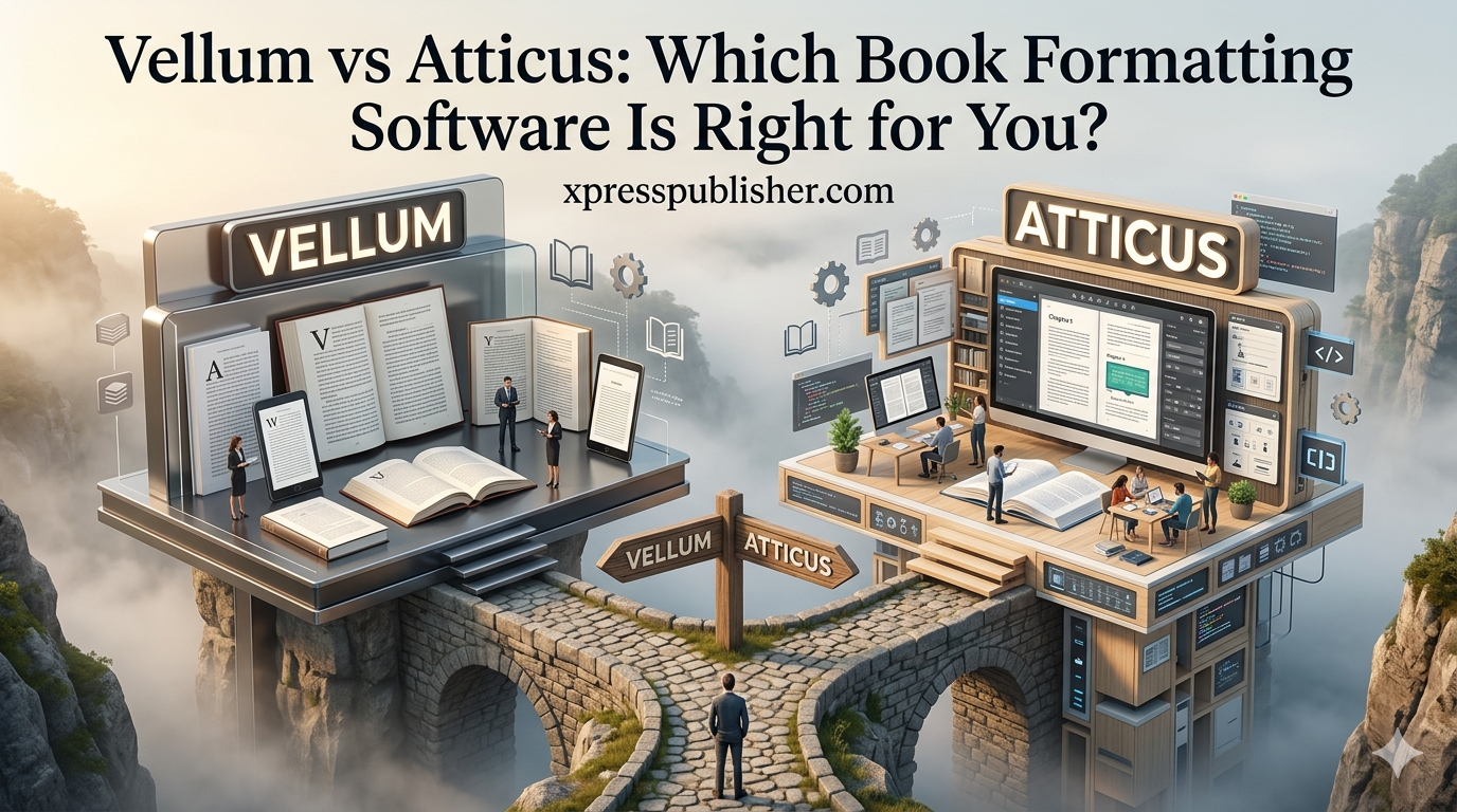 Vellum vs Atticus book formatting software comparison for self-published authors 2026