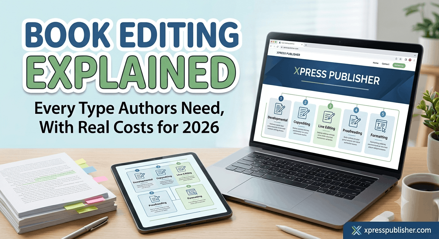 book editing guide types costs for authors 2026