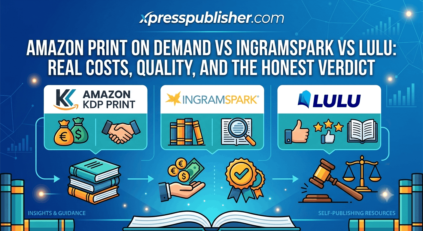 Amazon Print on Demand vs IngramSpark vs Lulu: Real Costs, Quality, and the Honest Verdict